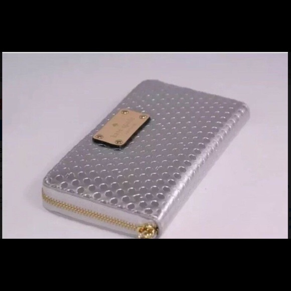 Kate Spade Large Silver Wallet NWT - Picture 7 of 7